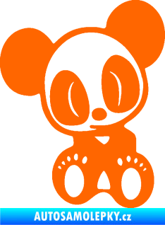 Samolepka Panda JDM levá Fluorescentní oranžová