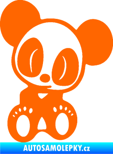 Samolepka Panda JDM pravá Fluorescentní oranžová