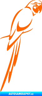 Samolepka Papoušek 005 pravá Fluorescentní oranžová