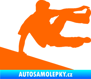 Samolepka Parkour 001 pravá Fluorescentní oranžová