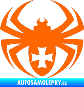 Samolepka Pavouk 004 křižák Fluorescentní oranžová