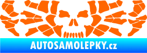Samolepka Pavouk 017 smrťák Fluorescentní oranžová
