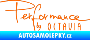 Samolepka Performance by Octavia Fluorescentní oranžová