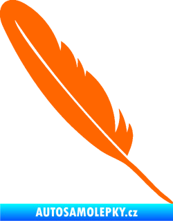 Samolepka Peříčko 005 levá Fluorescentní oranžová