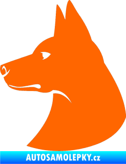 Samolepka Pes 059 levá Fluorescentní oranžová
