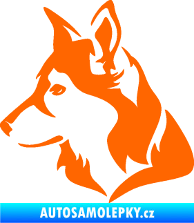 Samolepka Pes 165 levá Fluorescentní oranžová