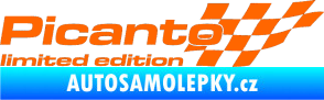 Samolepka Picanto limited edition pravá Fluorescentní oranžová
