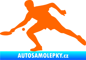 Samolepka Ping pong 001 levá Fluorescentní oranžová