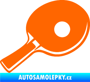 Samolepka Ping pong pálka pravá Fluorescentní oranžová