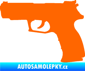 Samolepka Pistole 003 levá Fluorescentní oranžová