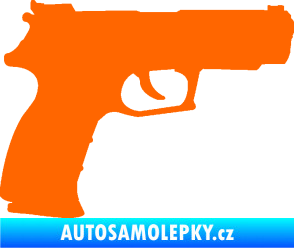 Samolepka Pistole 003 pravá Fluorescentní oranžová