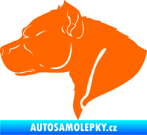 Samolepka Pitbull 004 levá Fluorescentní oranžová