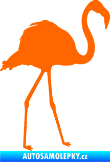 Samolepka Plameňák 002 pravá Fluorescentní oranžová