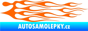 Samolepka Plameny 014 Fluorescentní oranžová
