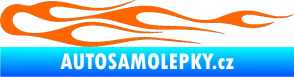 Samolepka Plameny 024 Fluorescentní oranžová