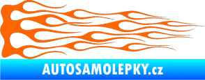 Samolepka Plameny 046 Fluorescentní oranžová