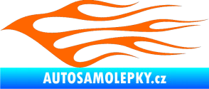 Samolepka Plameny 049 Fluorescentní oranžová