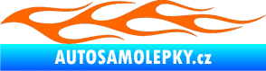Samolepka Plameny 054 Fluorescentní oranžová