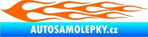 Samolepka Plameny 061 Fluorescentní oranžová