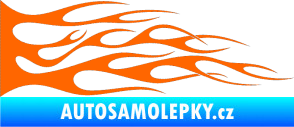 Samolepka Plameny 072 Fluorescentní oranžová