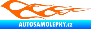 Samolepka Plameny 073 Fluorescentní oranžová