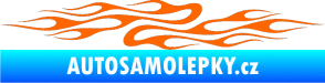 Samolepka Plameny 082 Fluorescentní oranžová