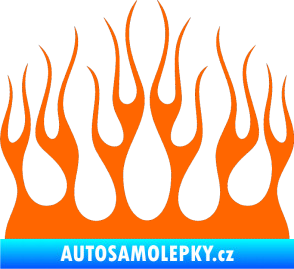 Samolepka Plameny 084 Fluorescentní oranžová