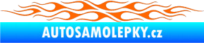 Samolepka Plameny 085 Fluorescentní oranžová
