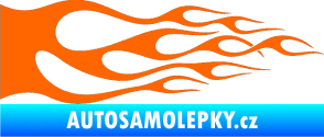 Samolepka Plameny 086 Fluorescentní oranžová