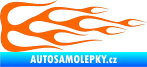 Samolepka Plameny 089 Fluorescentní oranžová