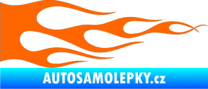Samolepka Plameny 090 Fluorescentní oranžová