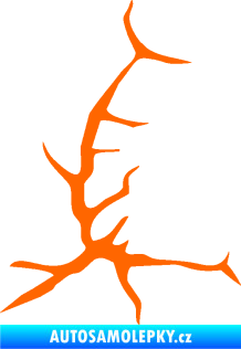 Samolepka Prasklina 006 Fluorescentní oranžová