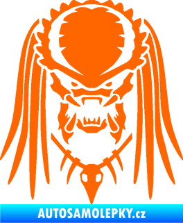 Samolepka Predátor 001  Fluorescentní oranžová