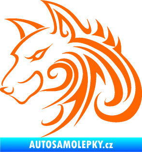 Samolepka Predator tattoo 001 levá Fluorescentní oranžová