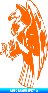 Samolepka Predators 050 levá Fluorescentní oranžová