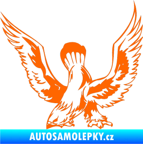 Samolepka Predators 051 levá Fluorescentní oranžová
