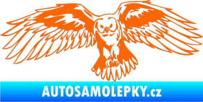 Samolepka Predators 077 levá sova Fluorescentní oranžová