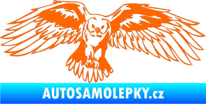 Samolepka Predators 077 pravá sova Fluorescentní oranžová