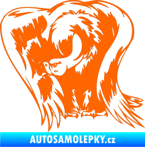 Samolepka Predators 083 levá sup Fluorescentní oranžová