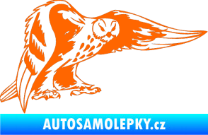 Samolepka Predators 094 pravá sova Fluorescentní oranžová