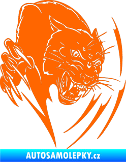 Samolepka Predators 111 pravá puma Fluorescentní oranžová