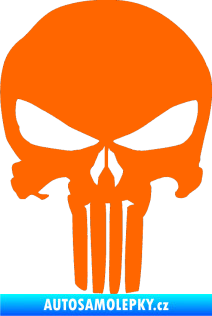 Samolepka Punisher 001 Fluorescentní oranžová