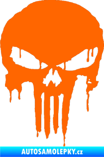 Samolepka Punisher 003 Fluorescentní oranžová