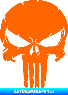 Samolepka Punisher 004 Fluorescentní oranžová