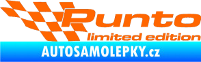 Samolepka Punto limited edition levá Fluorescentní oranžová