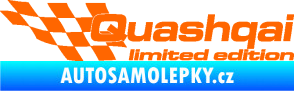 Samolepka Quashqai limited edition levá Fluorescentní oranžová