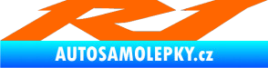 Samolepka R1 001 Fluorescentní oranžová