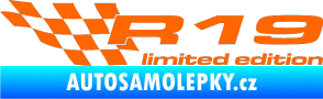 Samolepka R19 limited edition levá Fluorescentní oranžová