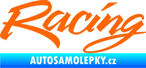 Samolepka Racing 001 Fluorescentní oranžová