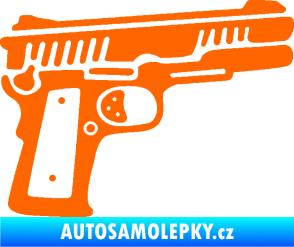Samolepka Revolver 003 pravá Fluorescentní oranžová
